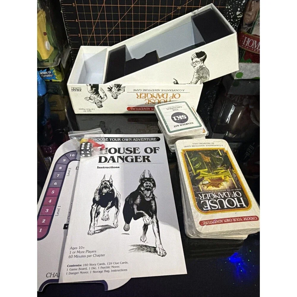 Choose Your Own Adventure House of Danger Board Game Z-Man Cards Sealed